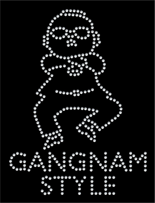 Psy Gangnam Style Dance Rhinestone Transfer