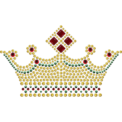 Kings Crown Rhinestone Transfer